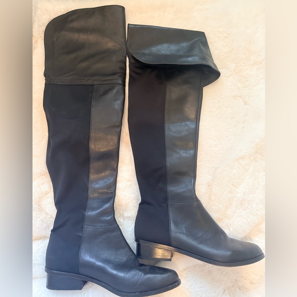 Vero Cuoio Sleek Black Over-the-Knee Boots